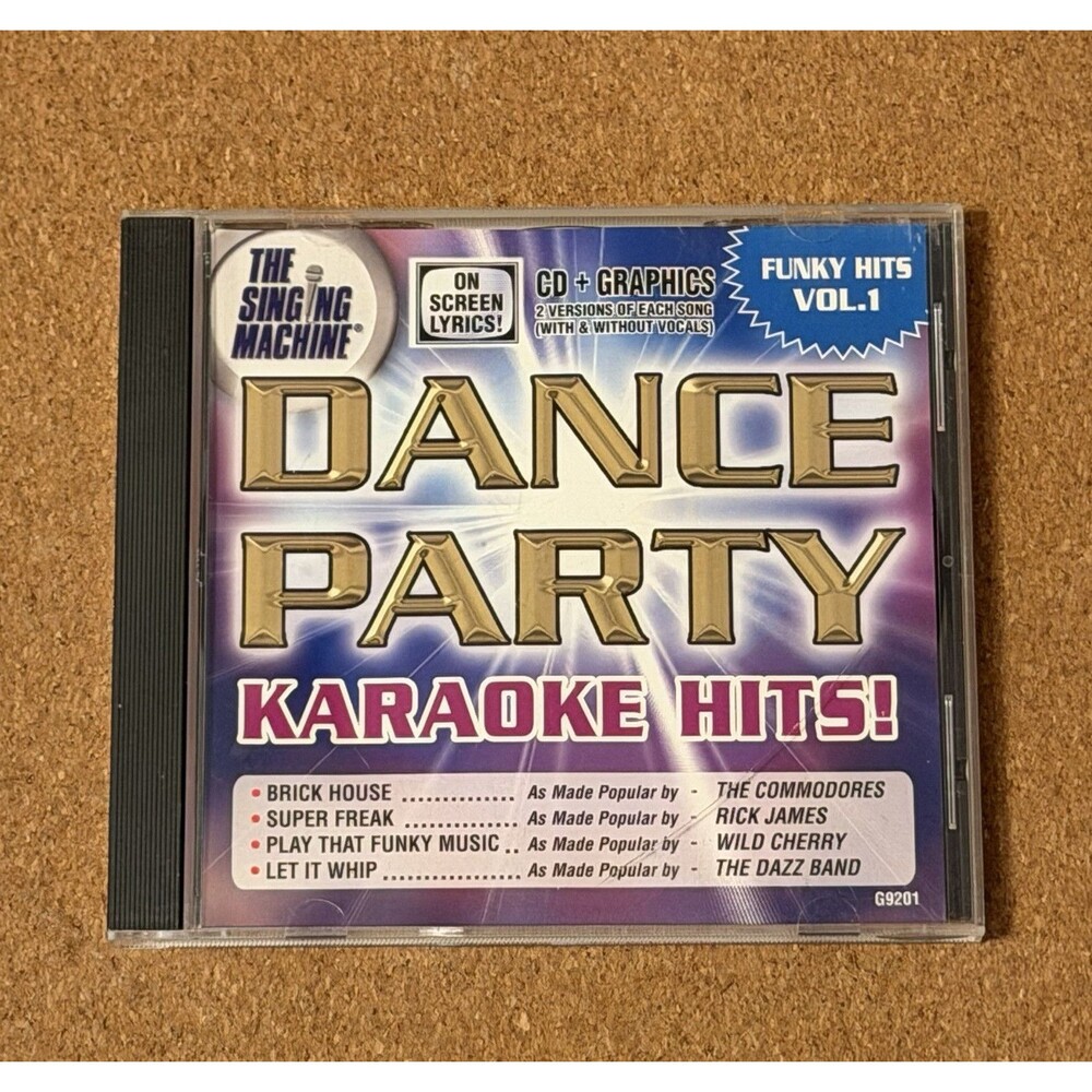 The Singing Machine Dance Party Karaoke Hits Funky Hits Vol 1 CD+G G9201